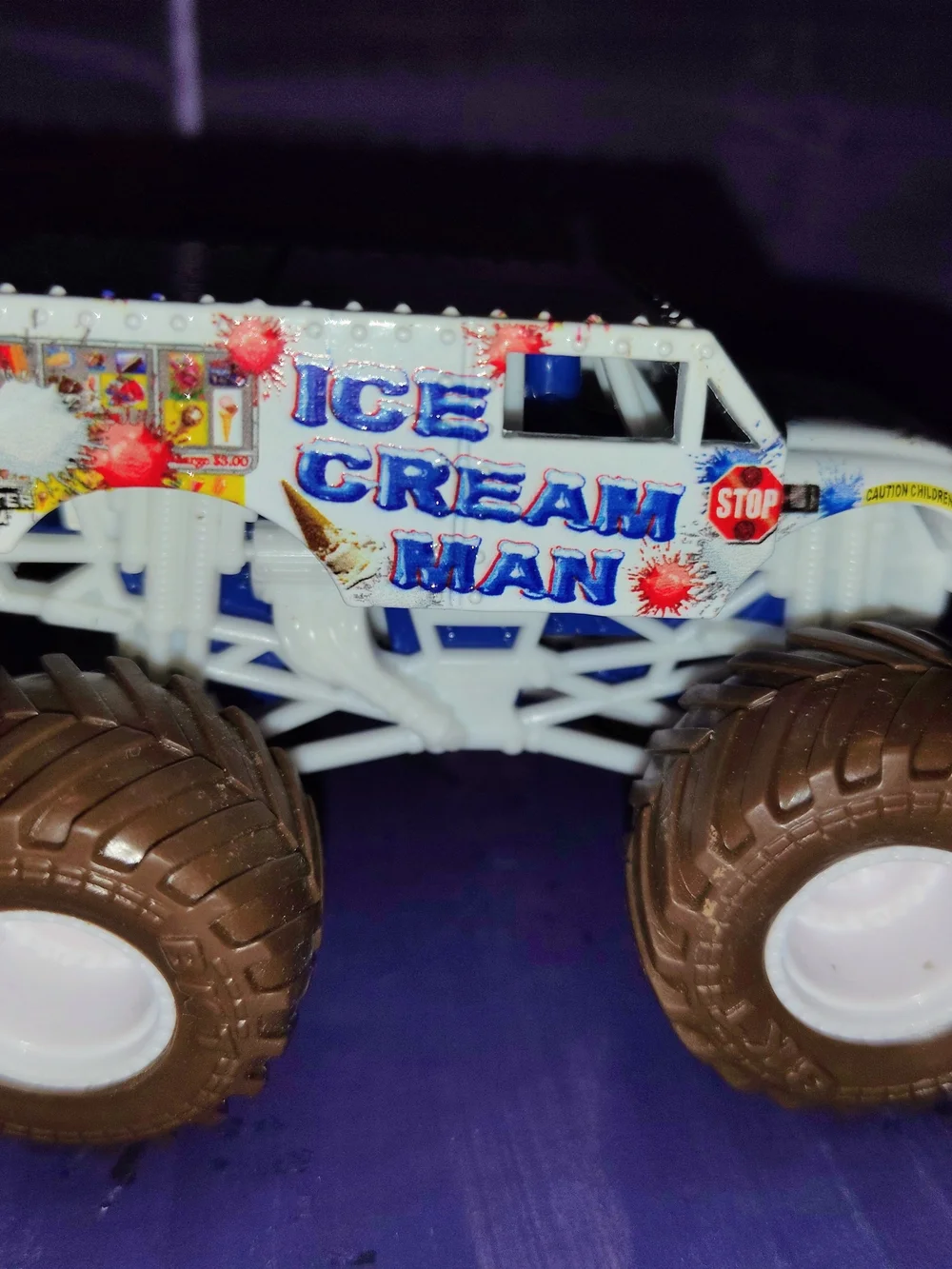Ice cream Man Monster Jam (Htf) Truck / Bent Rods